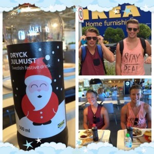 Robins mormor gjorde ett fint collage på oss!