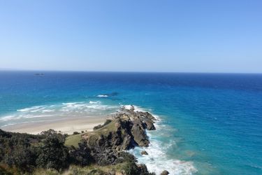 Från Australiens östligaste punkt Byron Bay Lighthouse walk