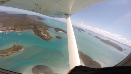 Utsikten från flygplanet innan jag skulle hoppa ut