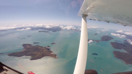 Utsikten från flygplanet innan jag skulle hoppa ut