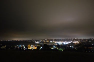 Kvällsbild över stranden Bondi Beach