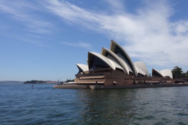 Från färjan på väg till Manly Sydney Opera House